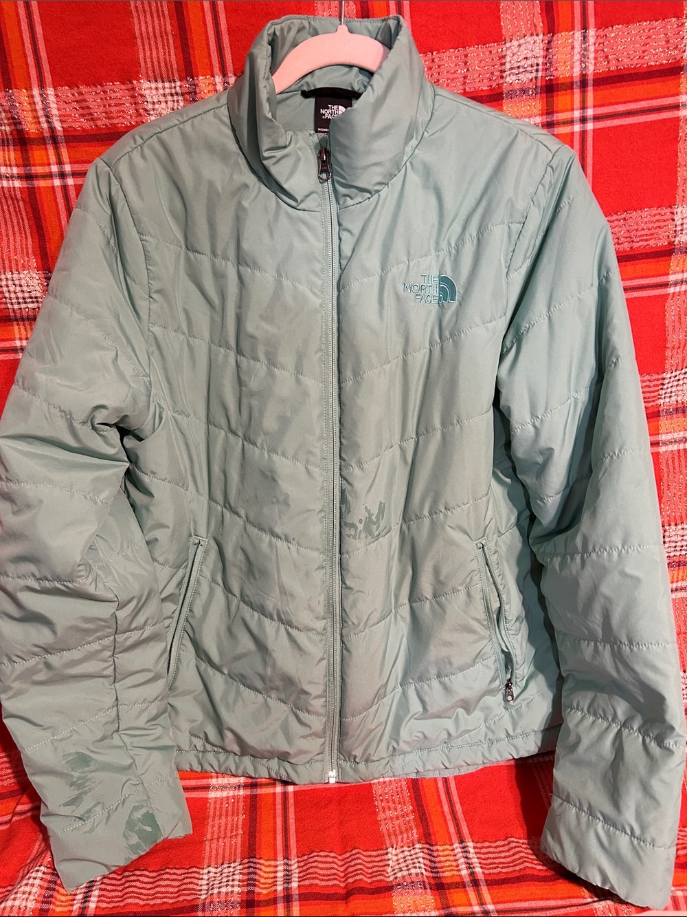 The North Face Women's Light Green Insulated Jacket
